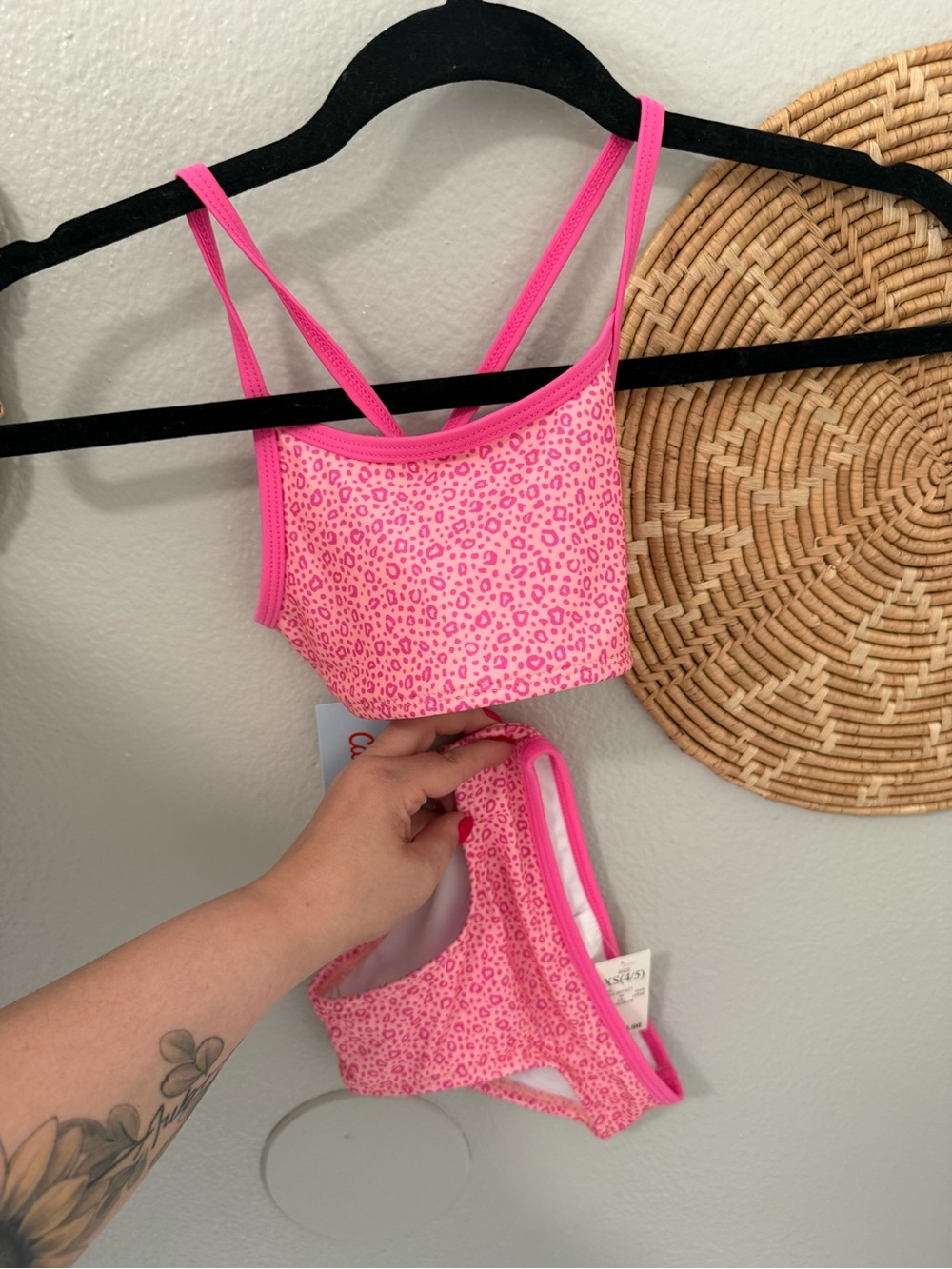 NWT- Pink Leopard Print Bikini Set